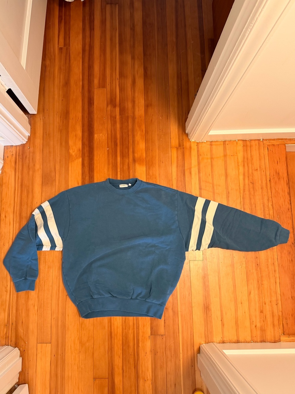 Clare V Blue Crewneck Sweatshirt